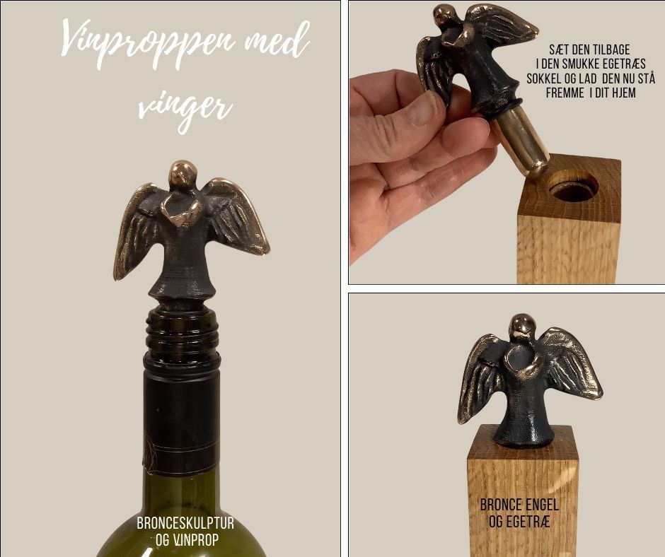 Vinprop- bronceskulptur