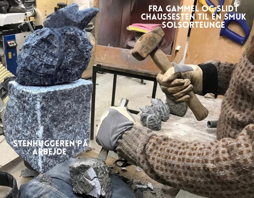 Solsorteunge på sokkel