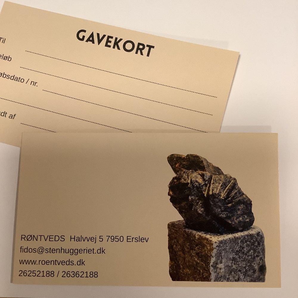 Gavekort - vælg beløb